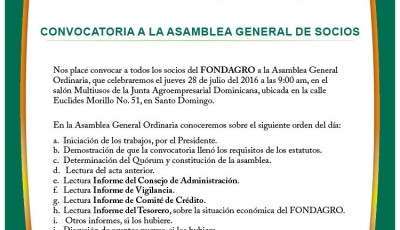 Asamblea General Ordinaria De Socios